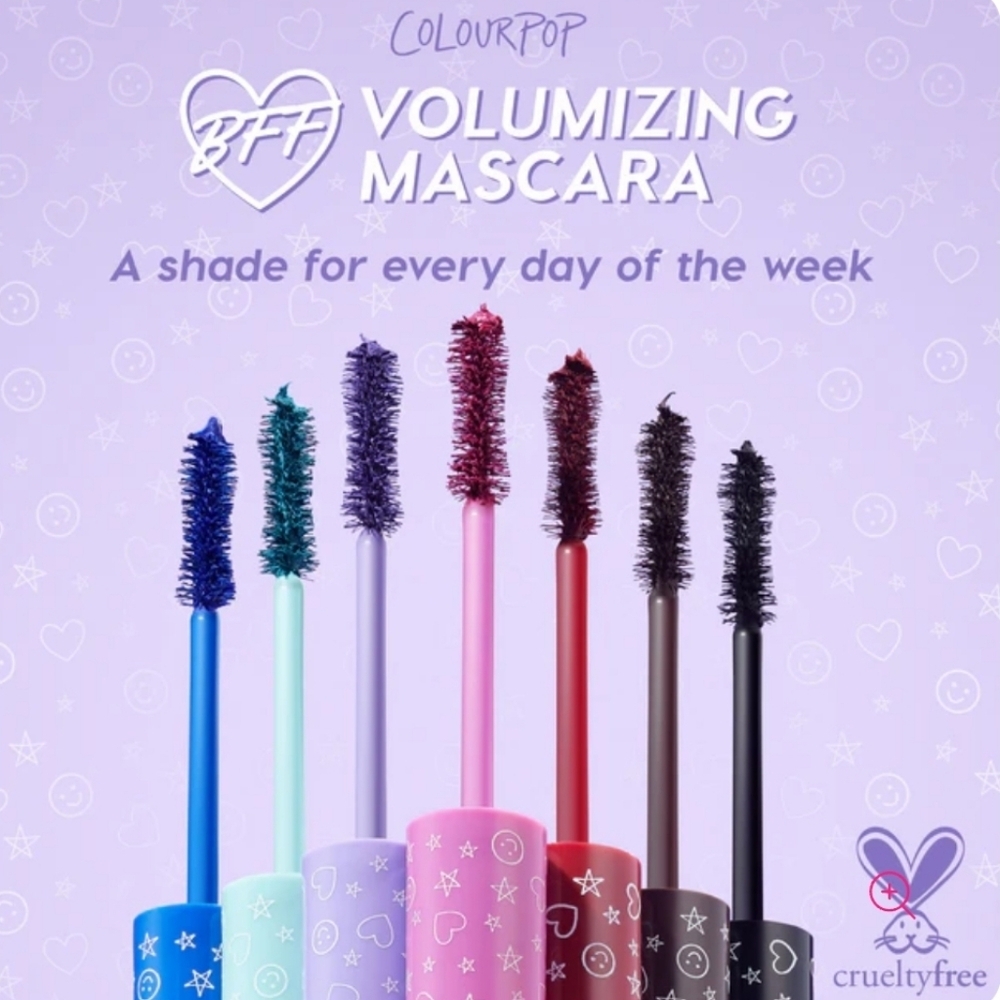 ColourPop BFF Volumizing Mascara: Blue Ya Mind, .24oz, NIB - Picture 5 of 5